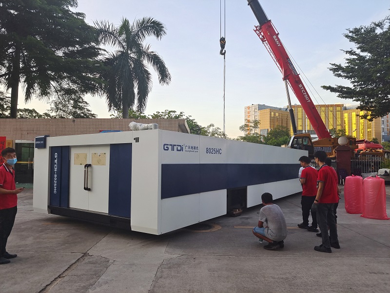 mgm1888美高梅激光8025HC总线高功率12000W光纤激光切割机交付成功